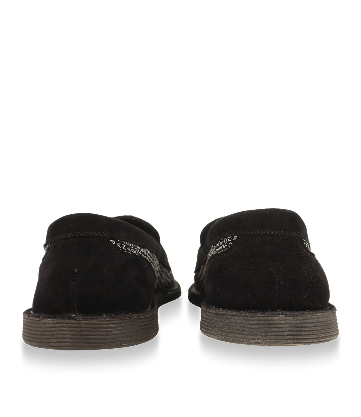 Dolce & Gabbana Loafer Rückansicht mit schwarzer Wildleder-Ferse und Gummisohle