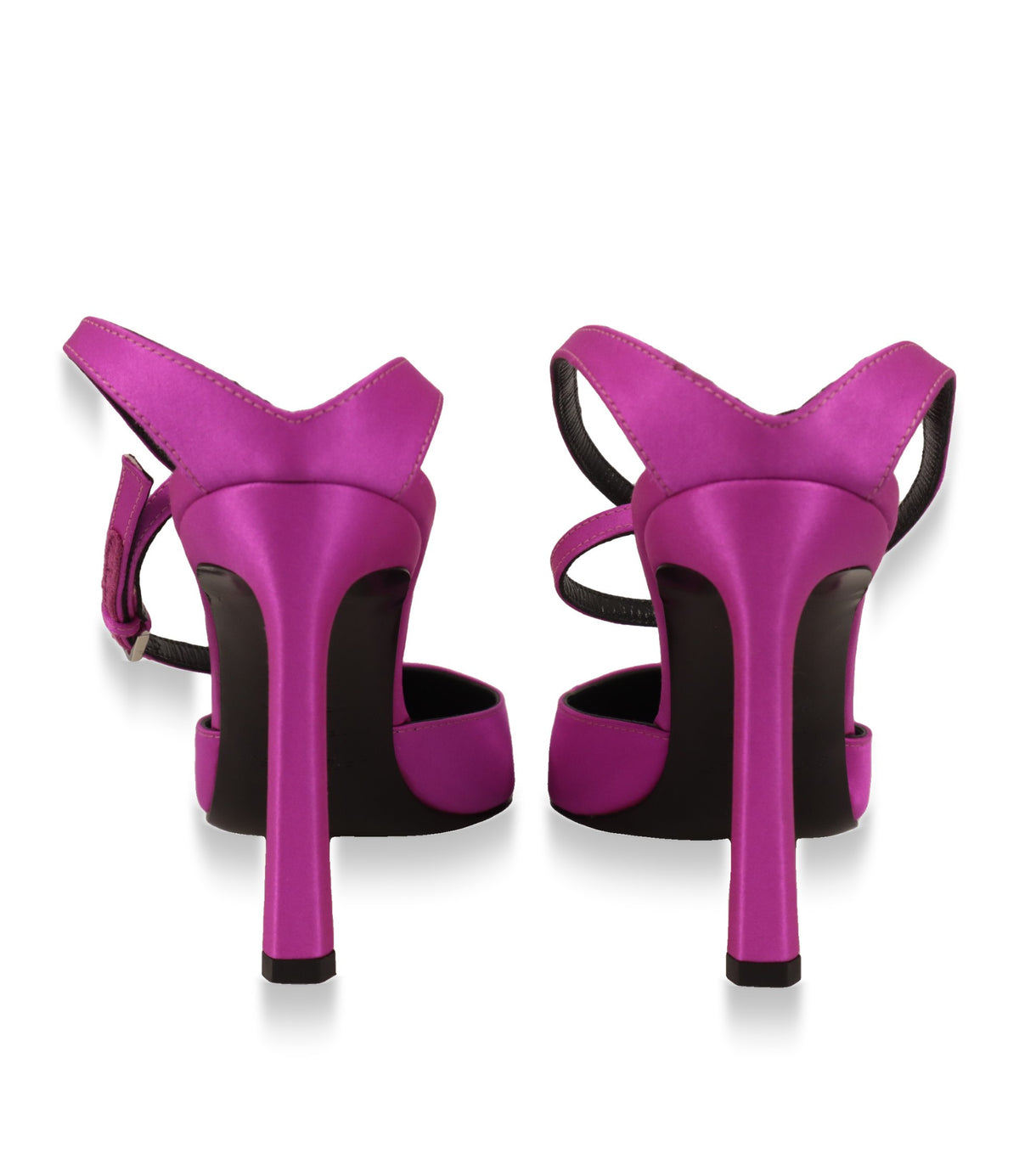 Sergio Rossi Pumps in Pink, Rückansicht mit schlankem Stiletto-Absatz