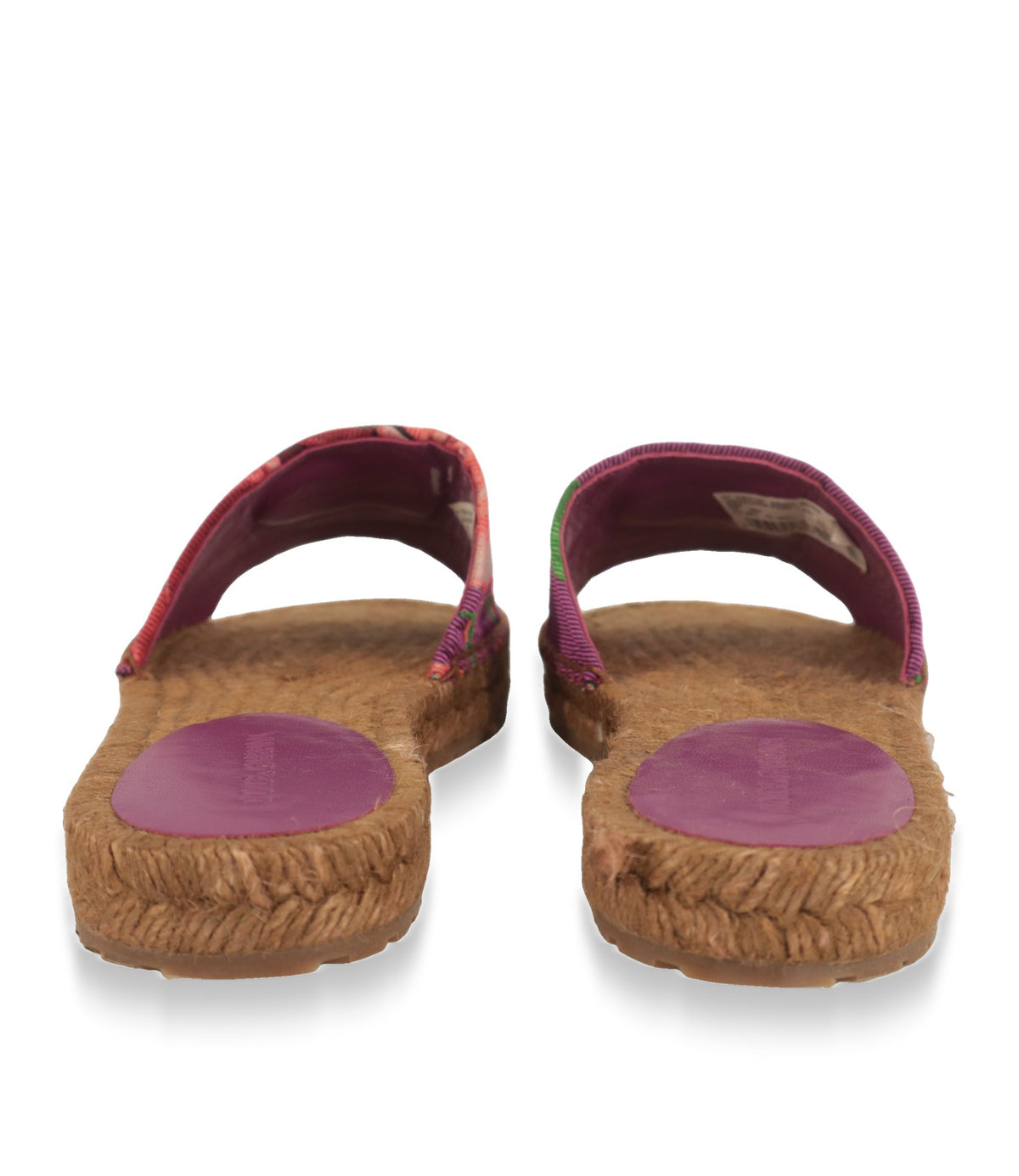 Dolce & Gabbana Espadrilles Rückansicht mit lilafarbener Leder-Decksohle