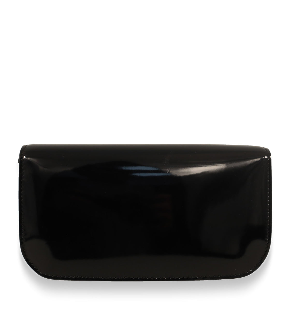 Dolce & Gabbana Umhängetasche Schwarz, glatte Rückseite aus Lackleder