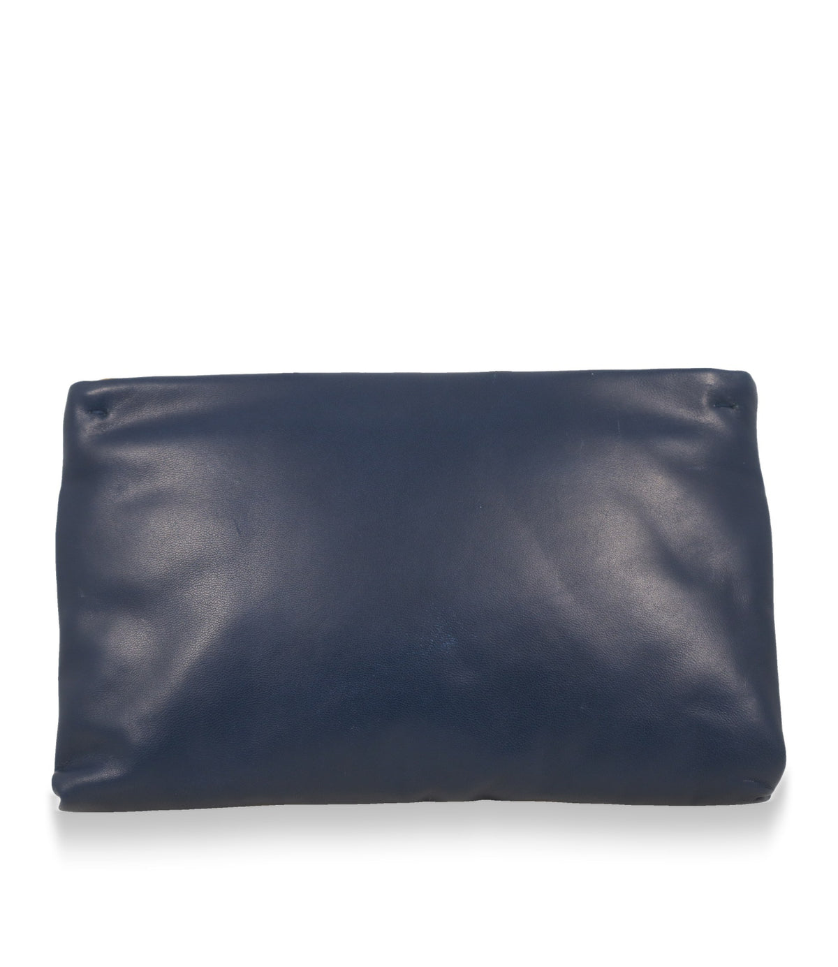 Rückseite der Dolce & Gabbana Handtasche aus blauem Lammleder