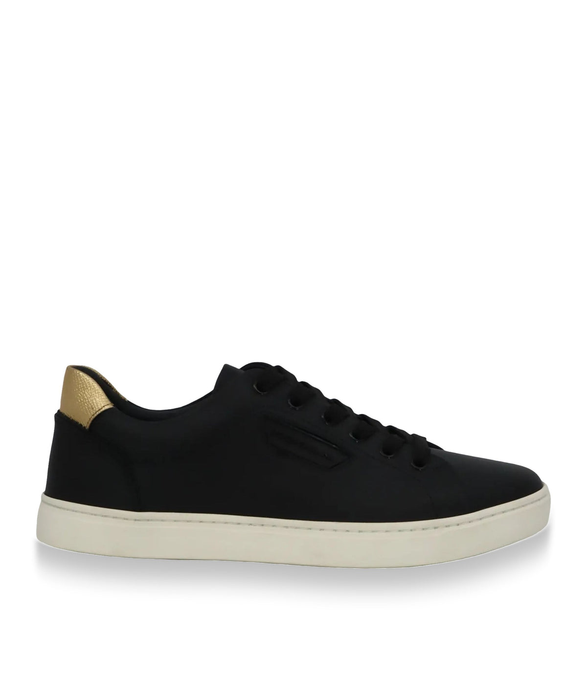 Dolce & Gabbana Sneaker schwarz gold Leder Größe 39