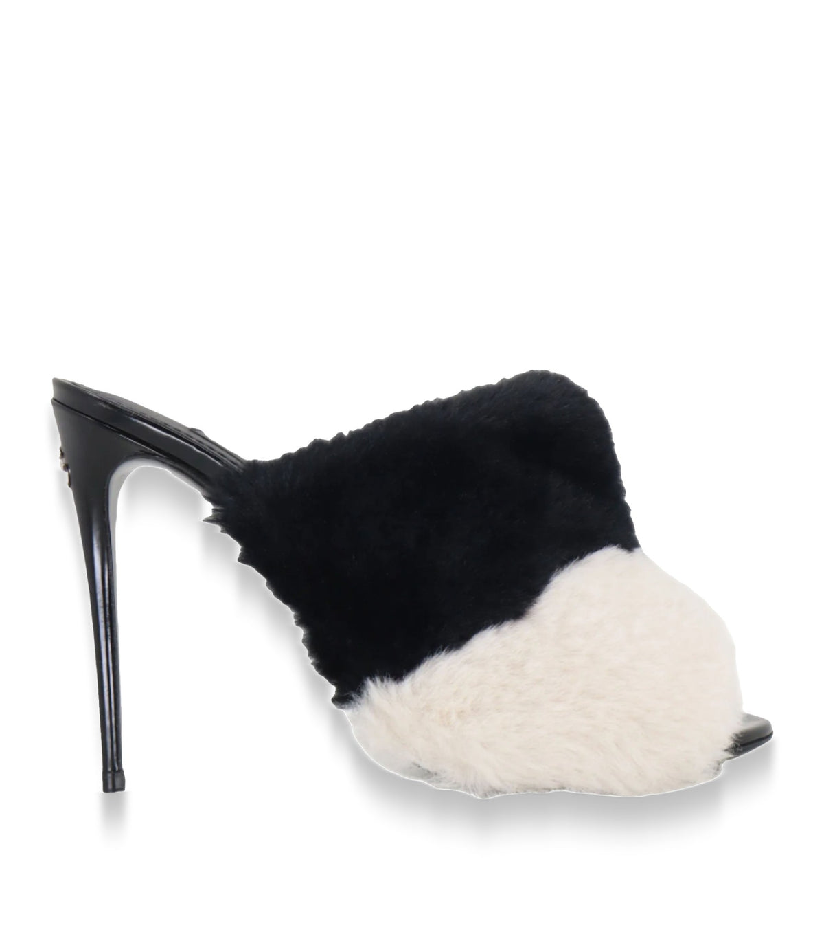 Dolce & Gabbana High Heels mit zweifarbigem Echtfell und Stilettoabsatz Größe 37