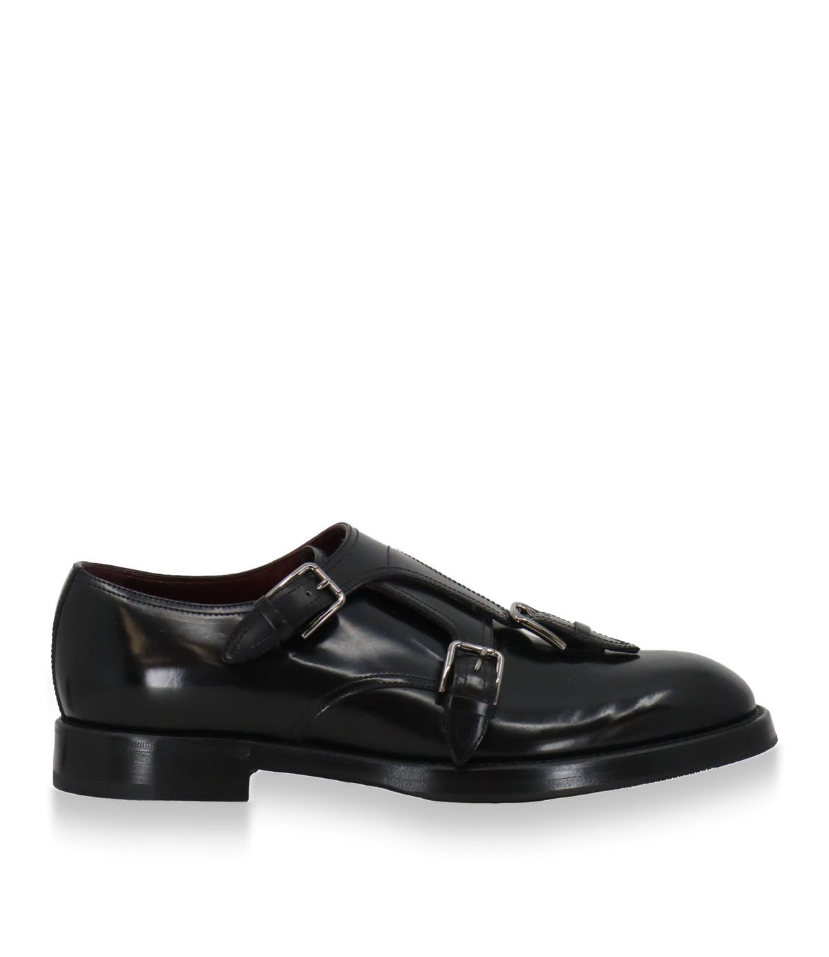 Dolce & Gabbana Double Monkstrap schwarz Leder Größe 43