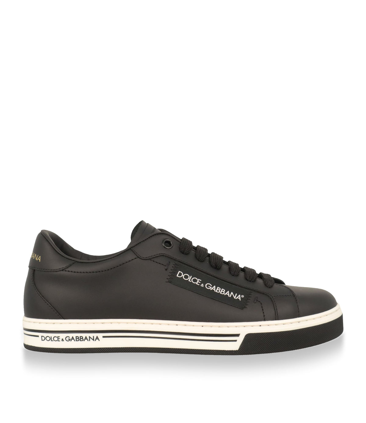 Dolce & Gabbana Sneaker schwarz aus Leder Größe 40 für Herren