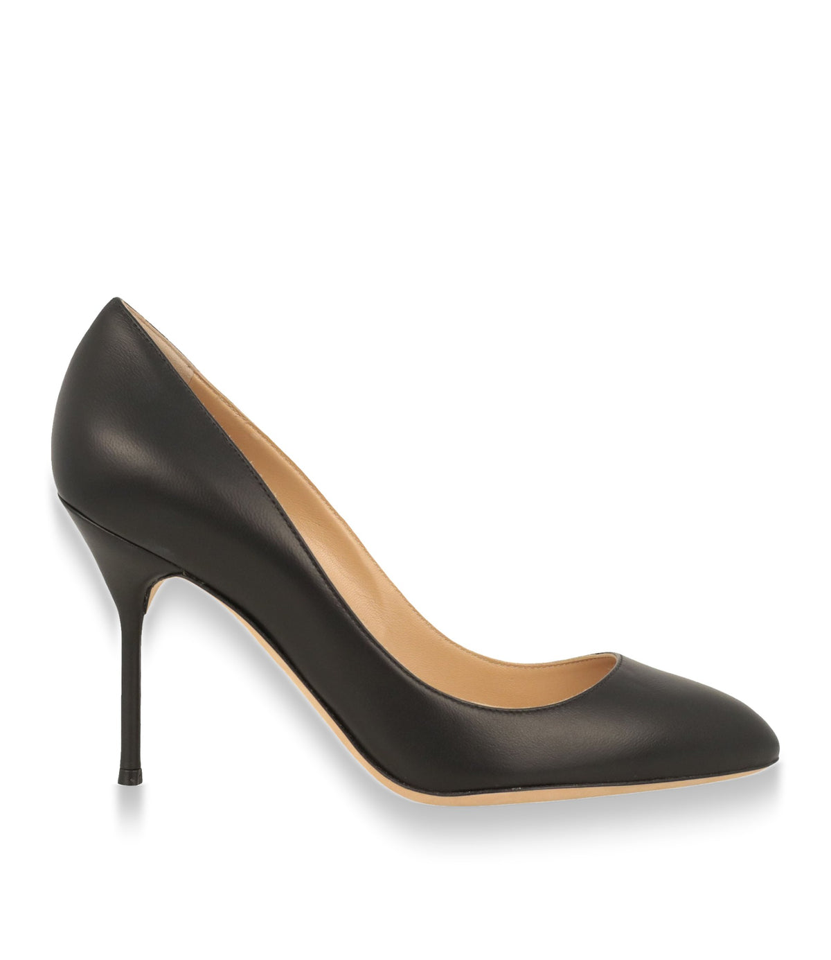 Sergio Rossi High Heels aus schwarzem Glattleder Größe 36