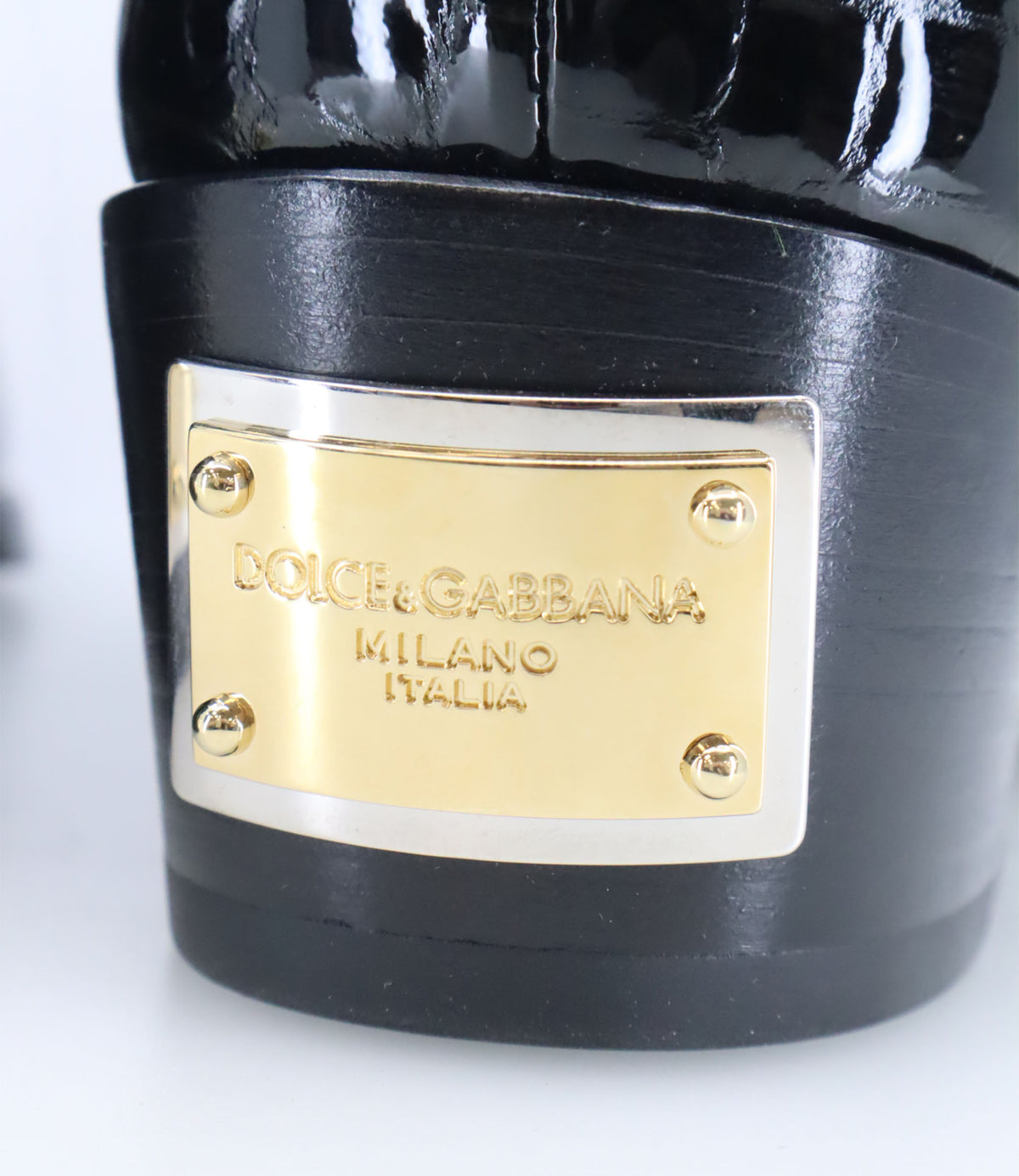 Dolce & Gabbana Stiefeletten schwarz Kroko Leder Größe 43