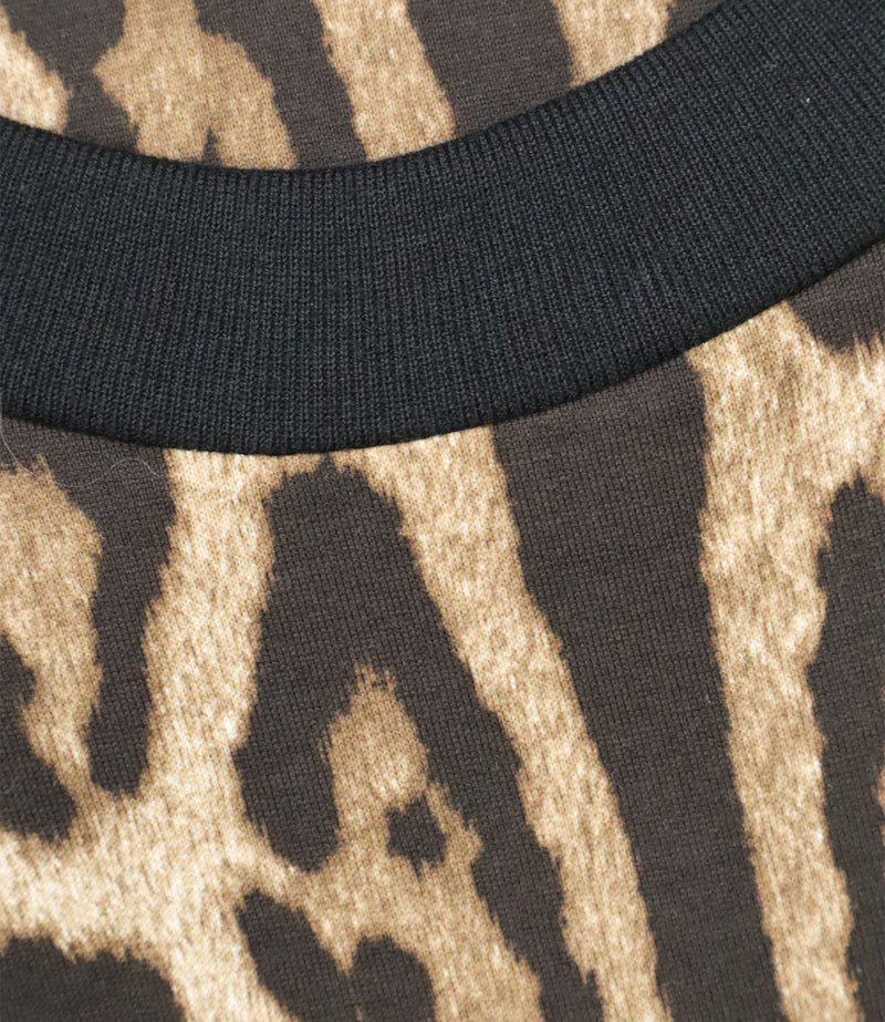 Dolce & Gabbana Top Leopard Muster Größe 48 ärmellos Designer Kleidung