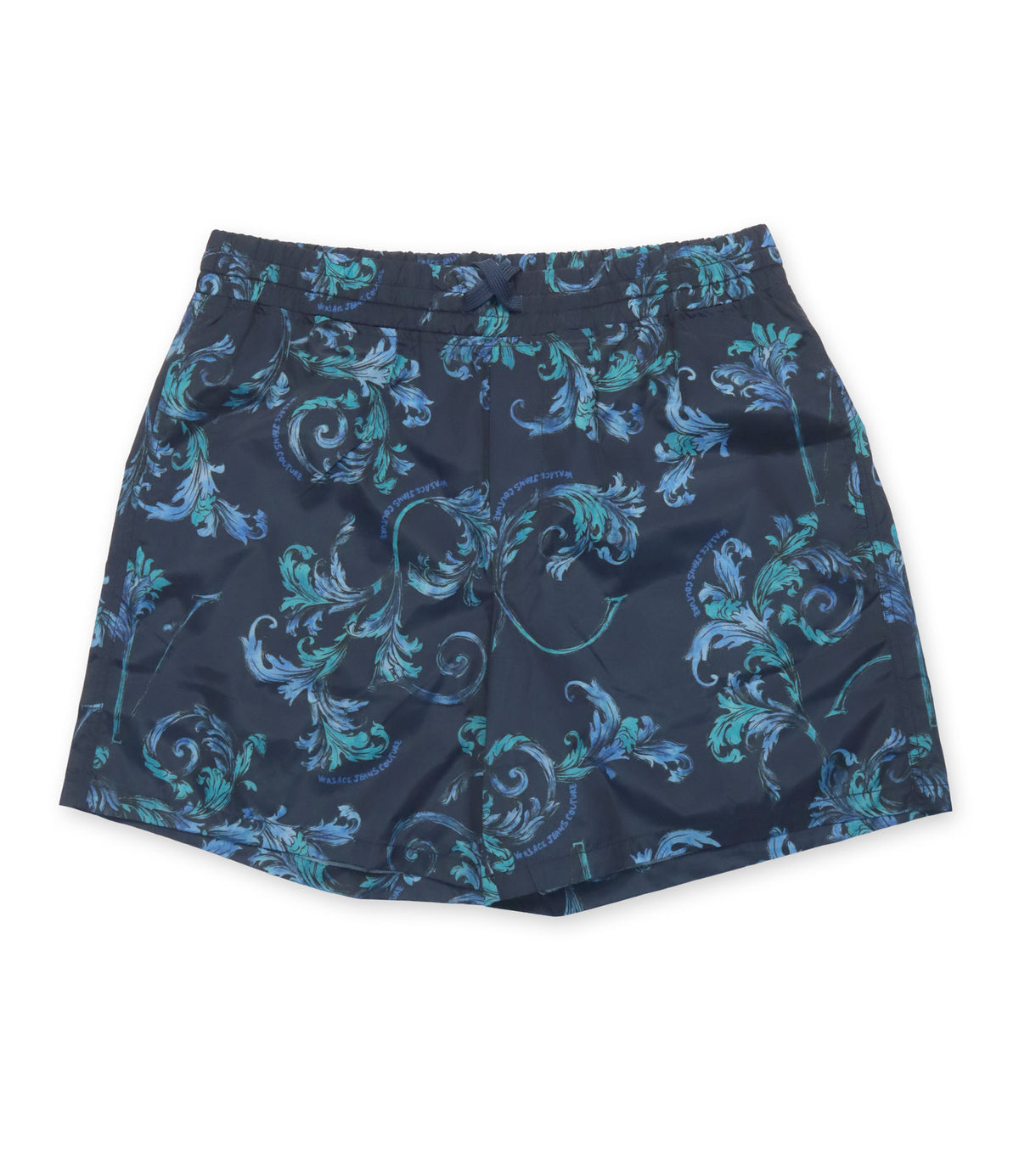 Versace Jeans Couture Badeshorts navy blau mit türkisem Barockmuster für Herren