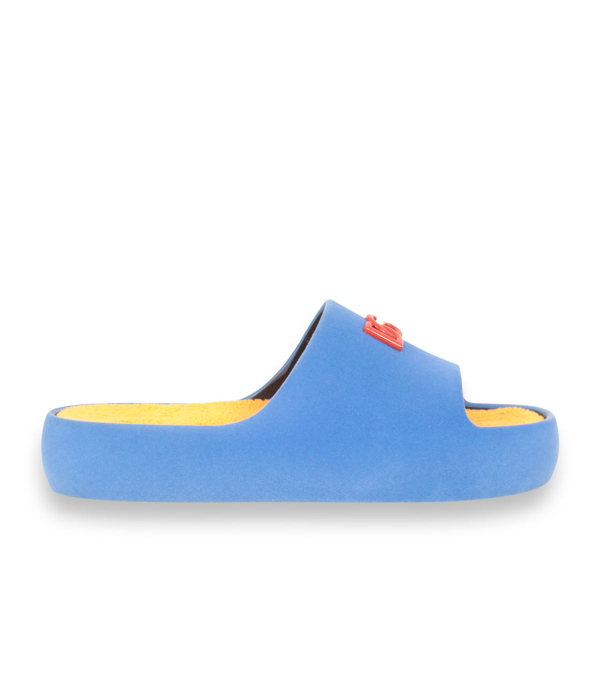 Dolce & Gabbana Sandalen blau gelb Herren Größe 44 Luxus Slides