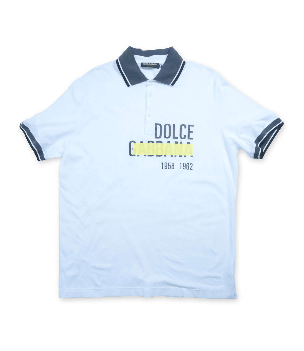 Dolce & Gabbana Poloshirt Größe 58 in Weiß aus Baumwolle im Dolce & Gabbana Sale