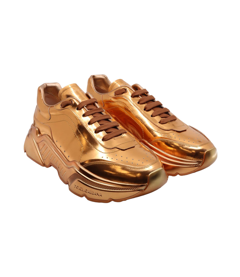 Dolce & Gabbana Sneaker in Kupfer-Metallic für Herren, Größe 44