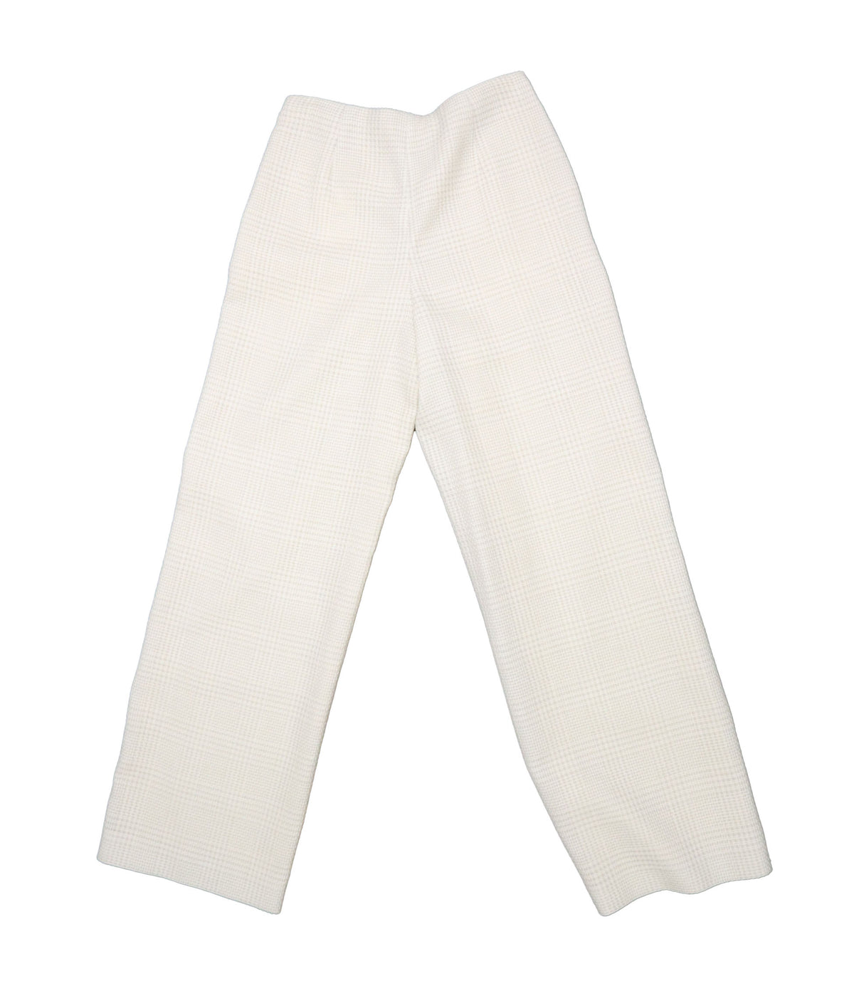 Agnona Hose creme Größe 40 mit strukturierter Oberfläche elegant