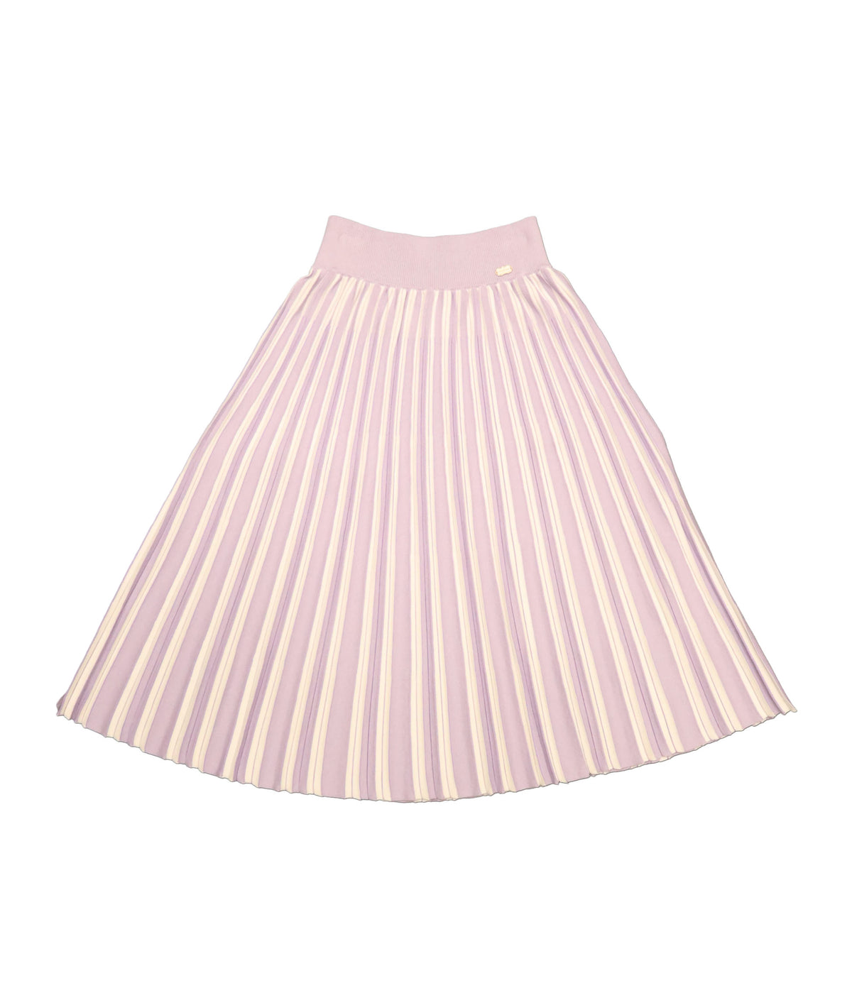 Agnona Rock rosa Größe M plissiert mit Streifen elegant feminin