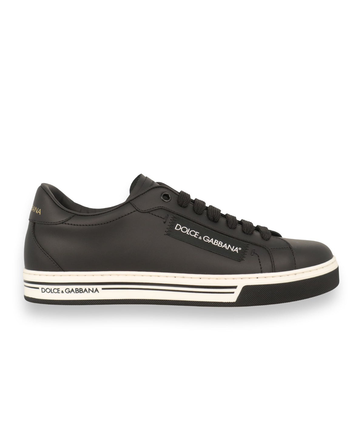 Dolce & Gabbana Sneaker schwarz aus Leder Größe 40 für Herren