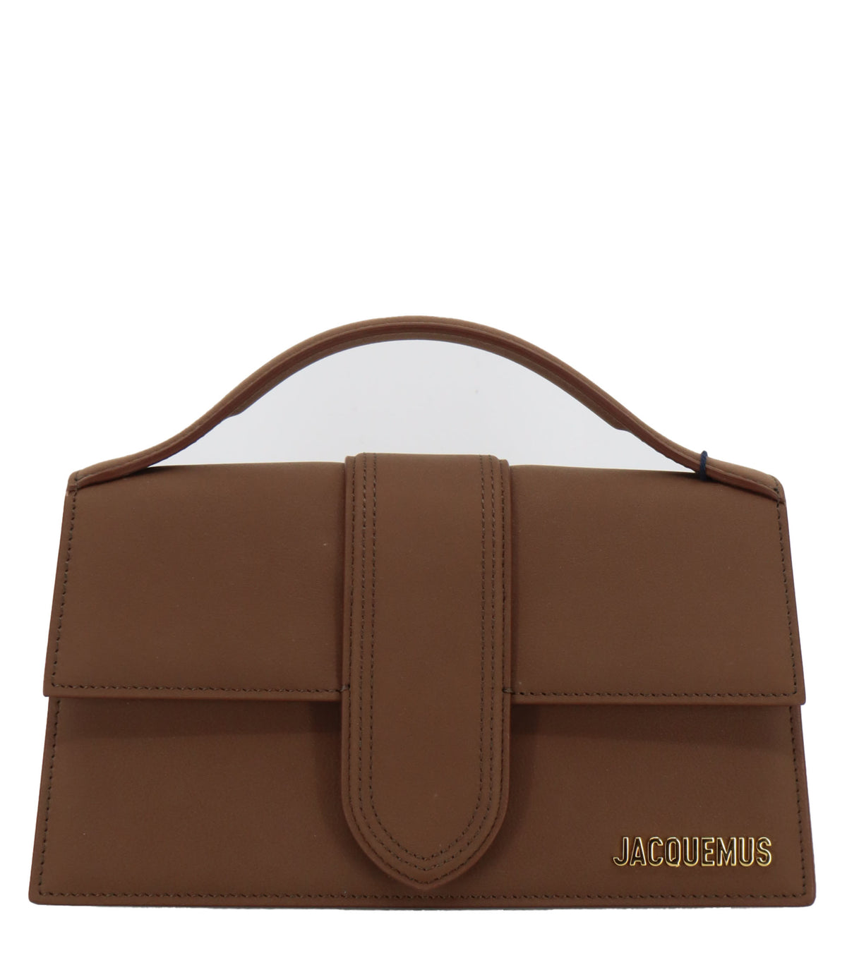 Jacquemus Handtasche Braun aus Leder mit Henkel und Logo vorne Designer Tasche