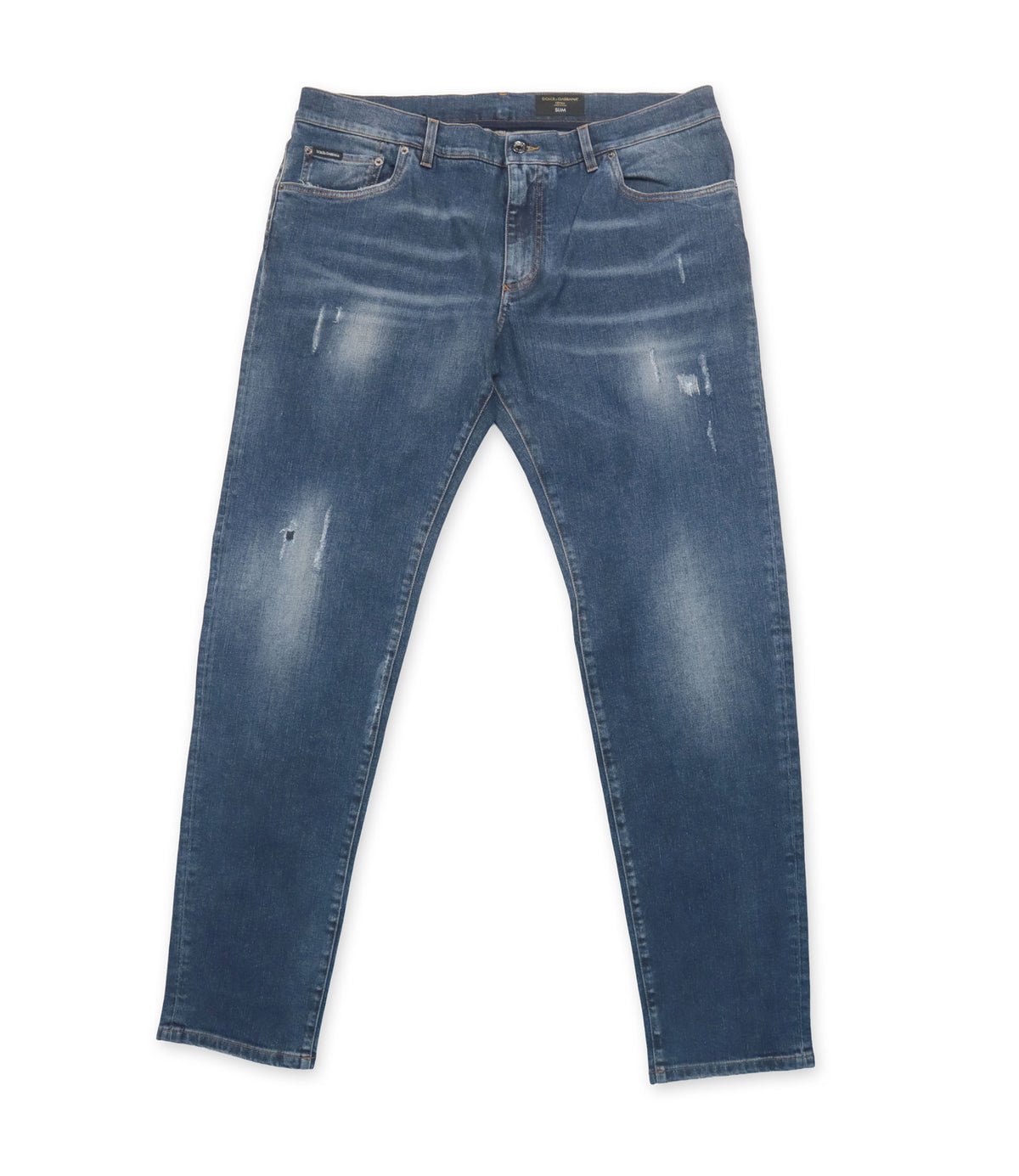 Dolce & Gabbana Slim Fit Jeans Blau Größe 58 Made in Italy