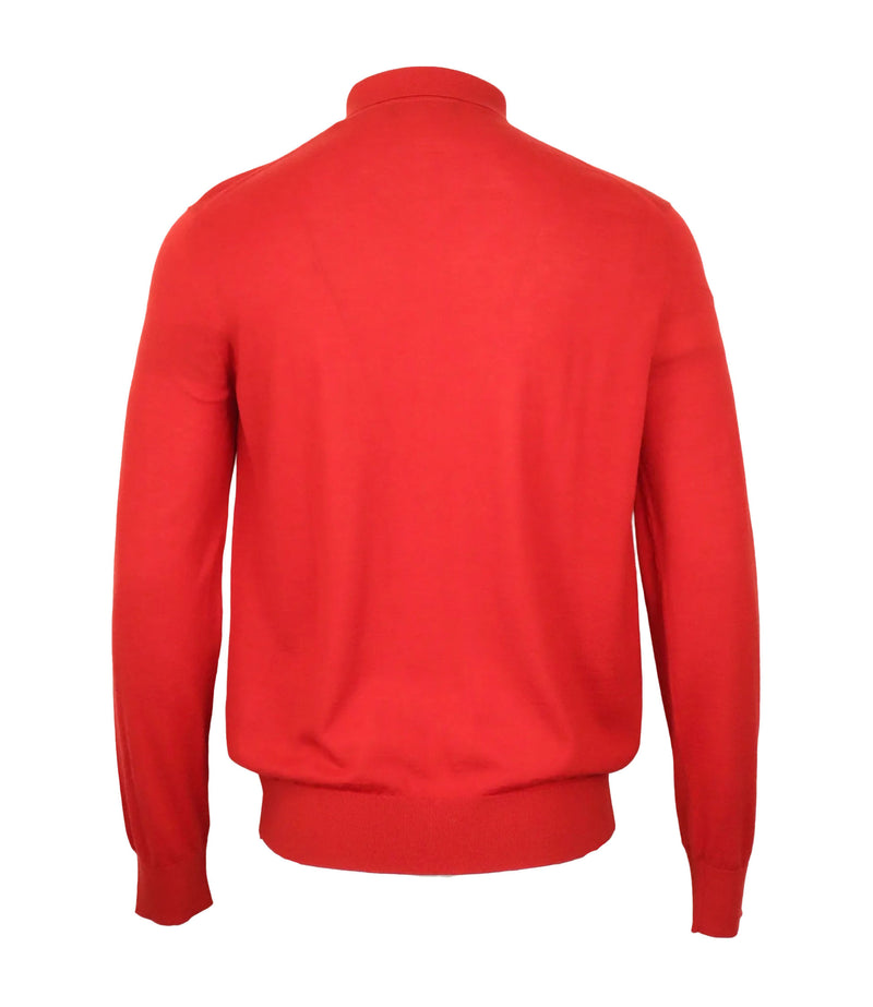 Rotes Dolce & Gabbana Poloshirt mit Knopfleiste, Größe M