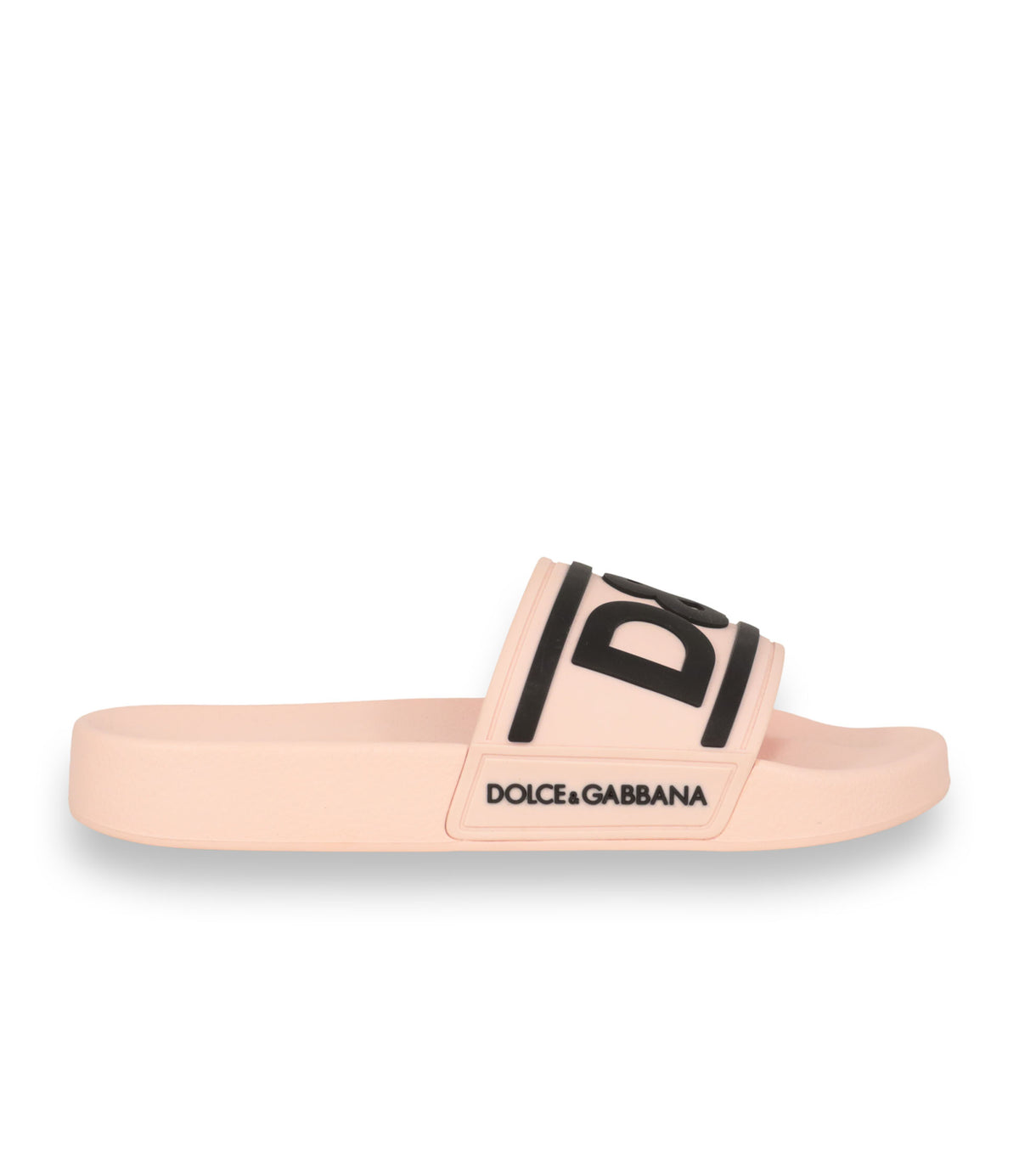 Dolce & Gabbana Slides Größe 37 Rosé mit Logo