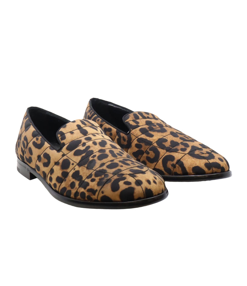 Dolce & Gabbana Herren-Loafer mit Leopardenmuster in Größe 44