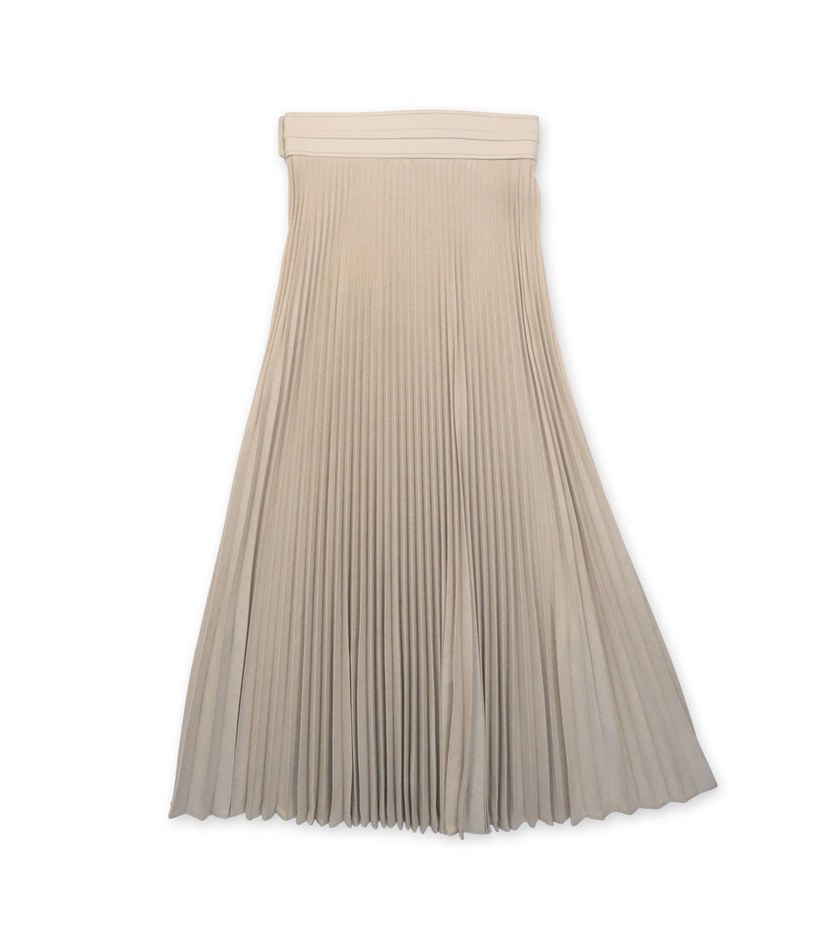 Agnona Rock beige aus Wolle Größe IT40 mit Plissee-Design