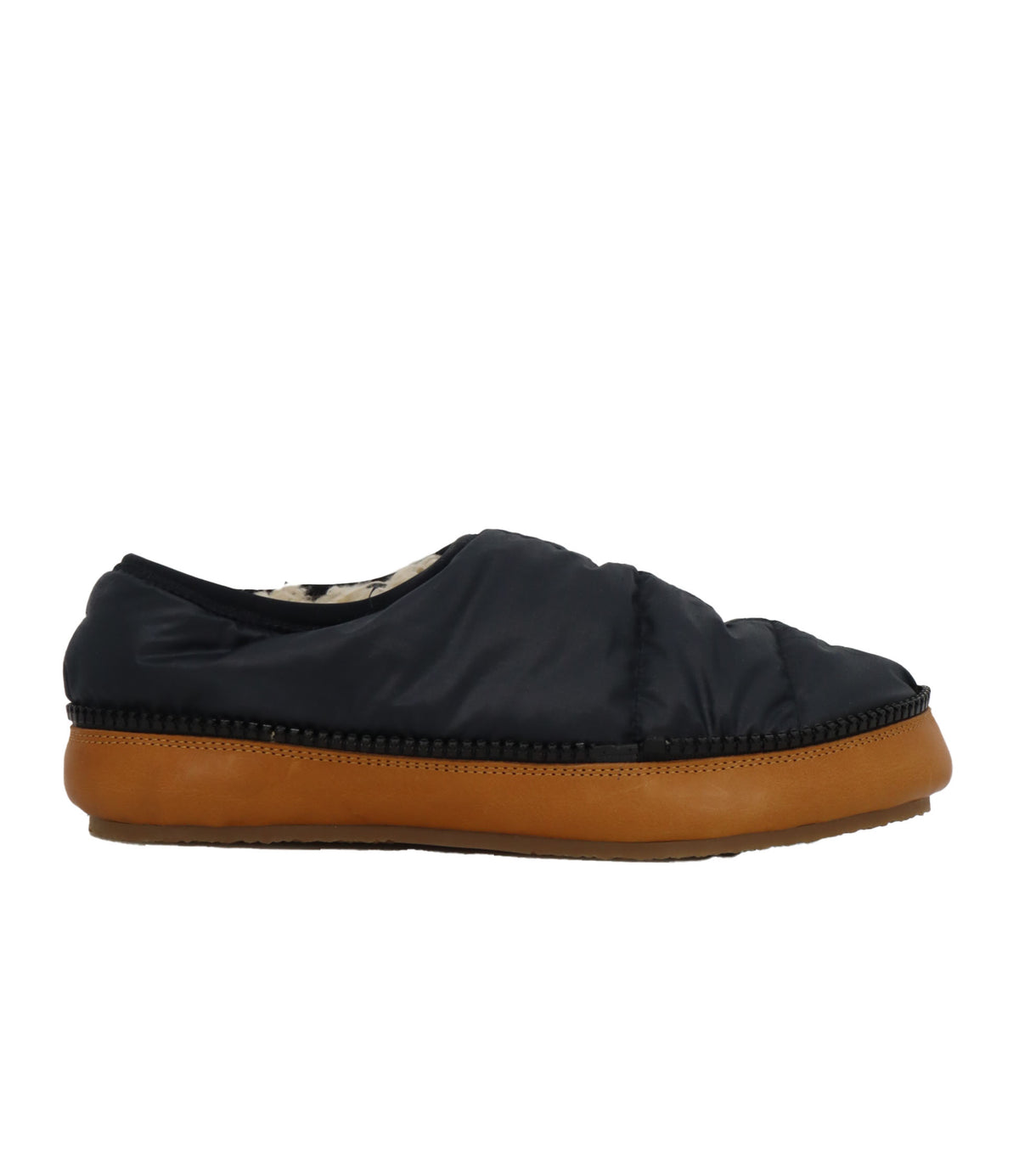 Maison Margiela Slipper Größe 43 Schwarz gepolstert mit brauner Gummisohle