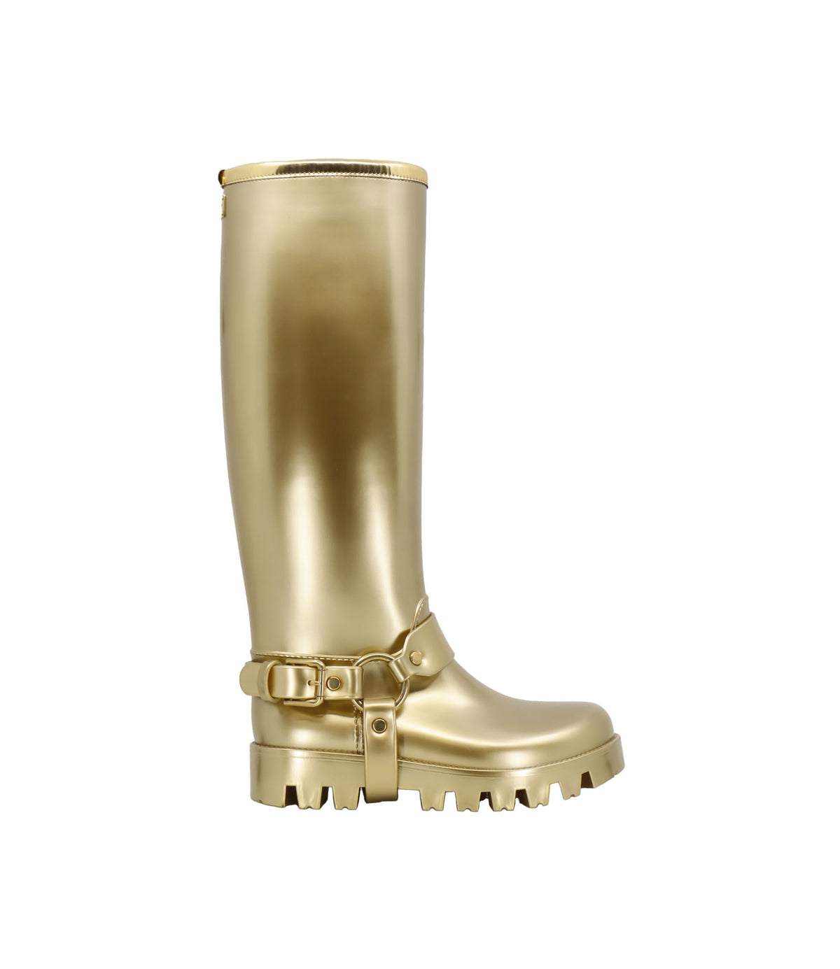 Dolce & Gabbana Stiefel Größe 37 Gold mit Profilsohle