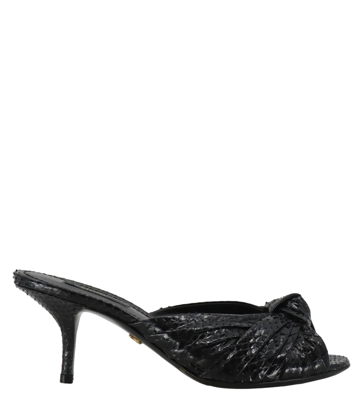 Dolce & Gabbana High Heels schwarz Schlangenleder-Optik Größe 36