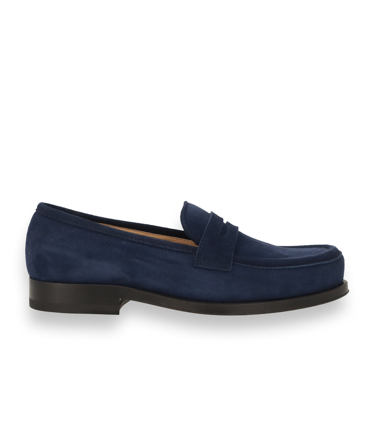 Sergio Rossi Damen Loafer Größe 35 aus dunkelblauem Veloursleder