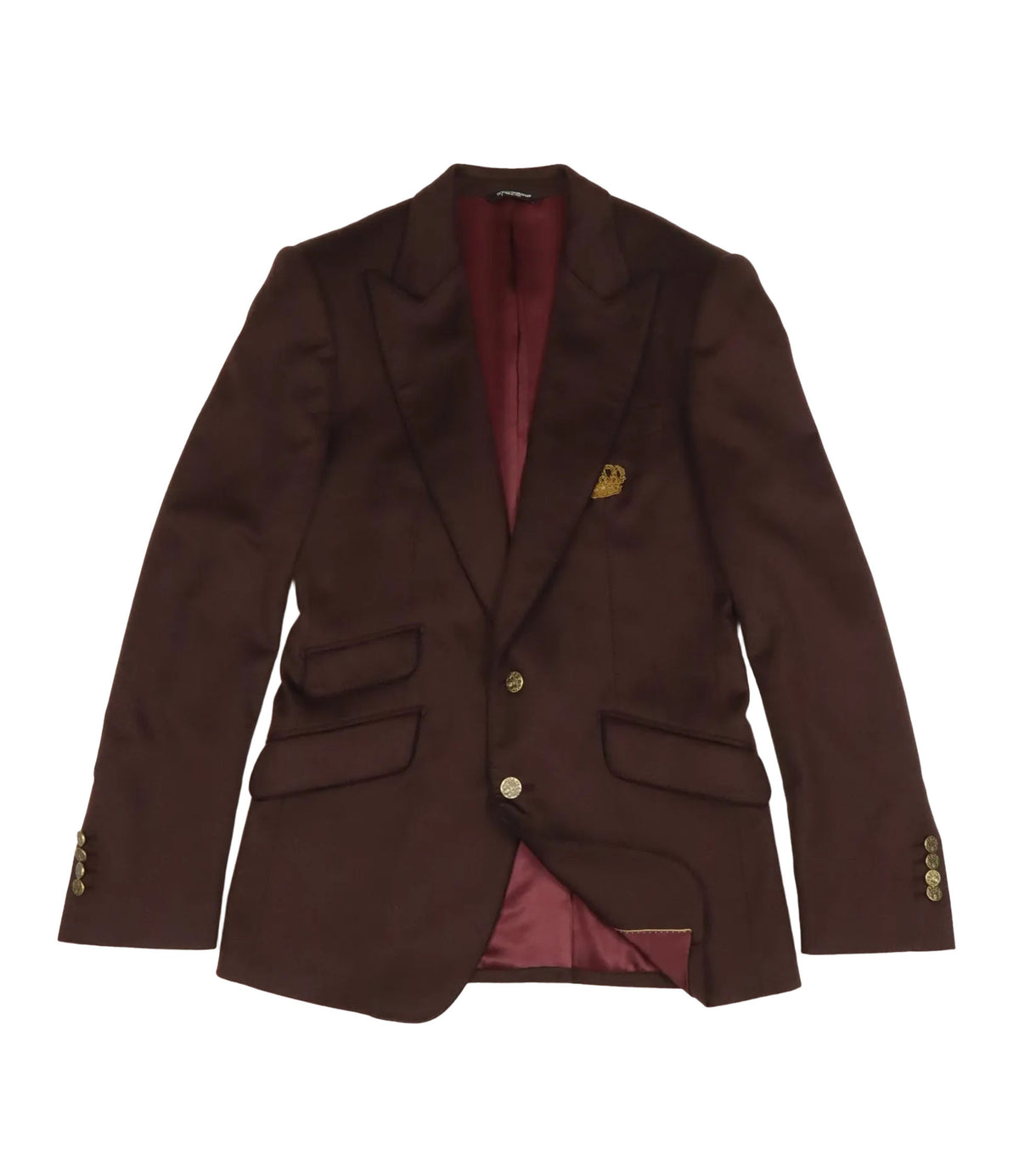Dolce & Gabbana Blazer Dunkel bordeaux Größe 48 Herren Sakko elegant