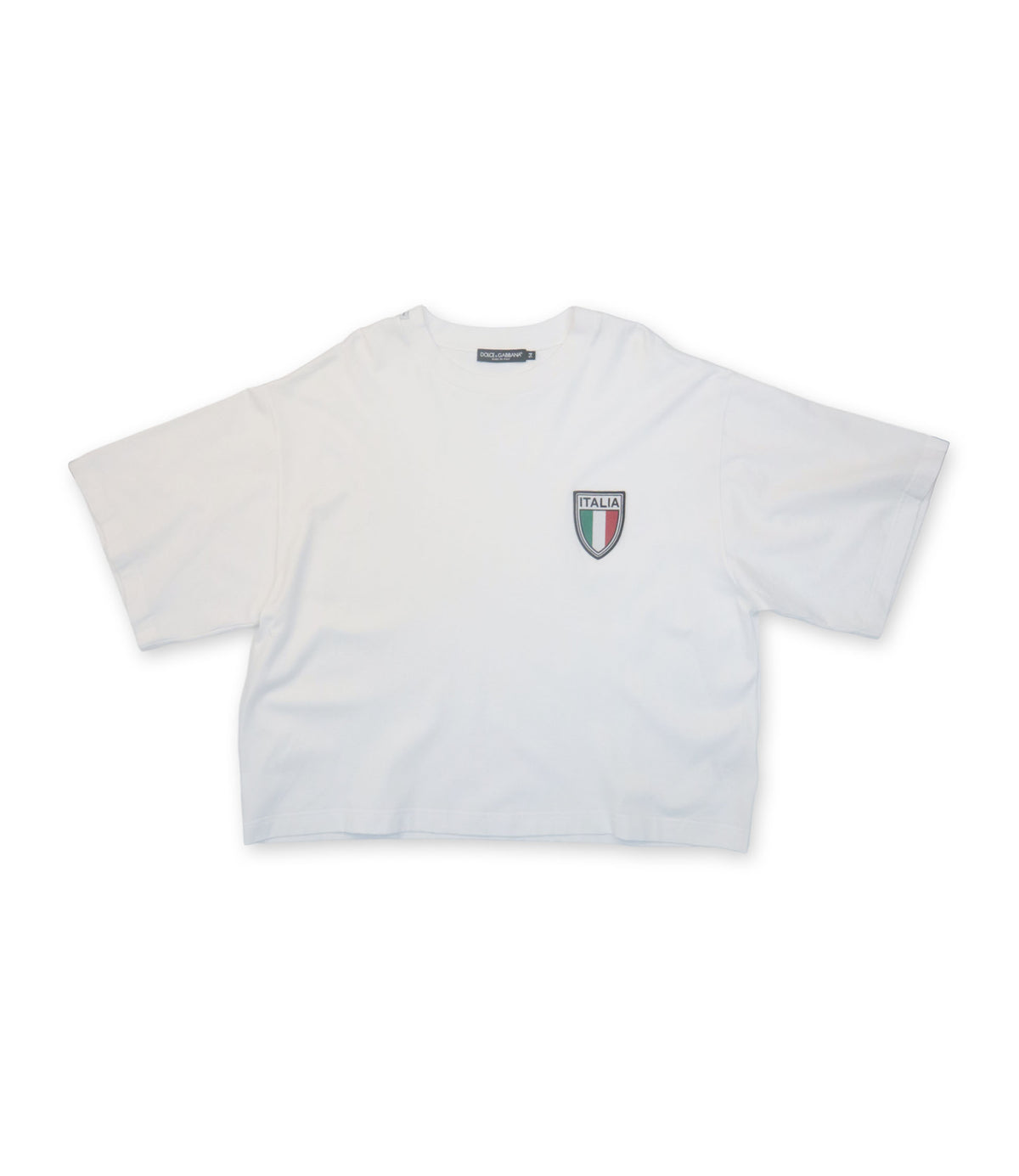 Dolce & Gabbana T-Shirt weiß Italia Patch Herren IT54