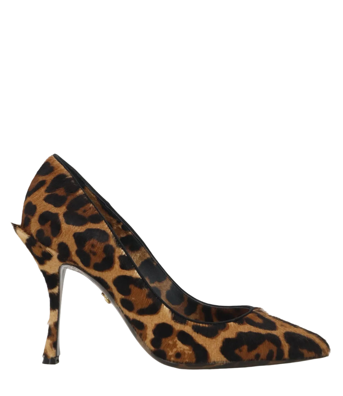 Dolce & Gabbana High Heels mit Leopardenmuster aus Ponyfell und geschwungenem Absatz