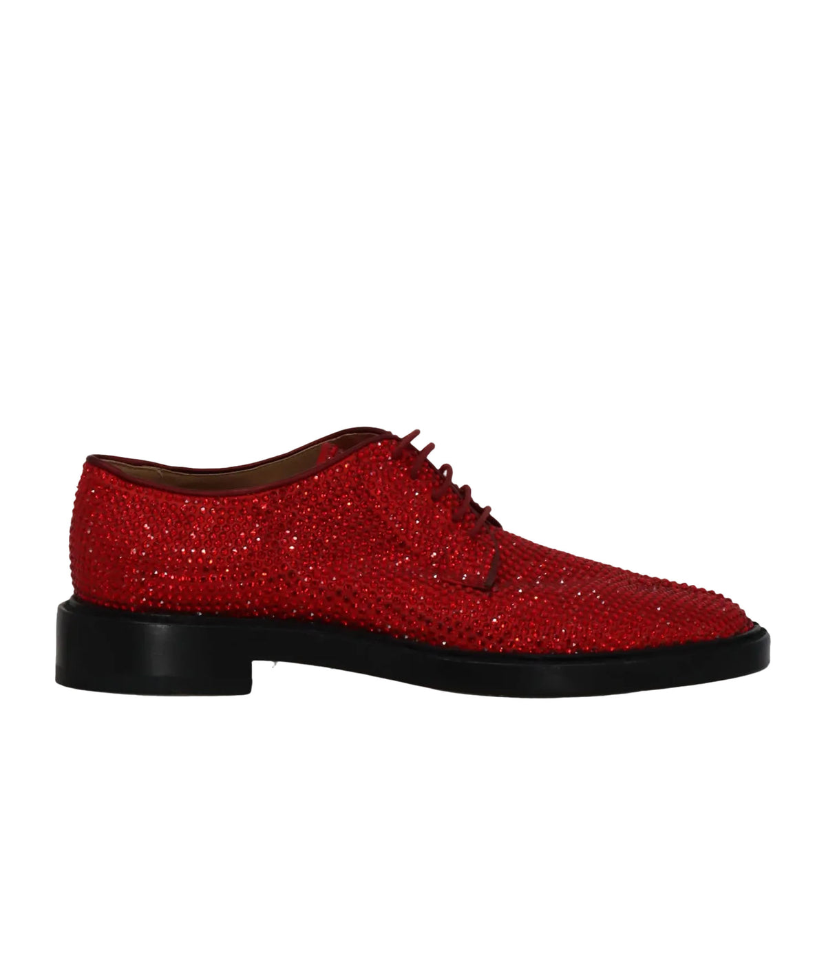 Maison Margiela Schnürschuhe rot Strass Größe 38