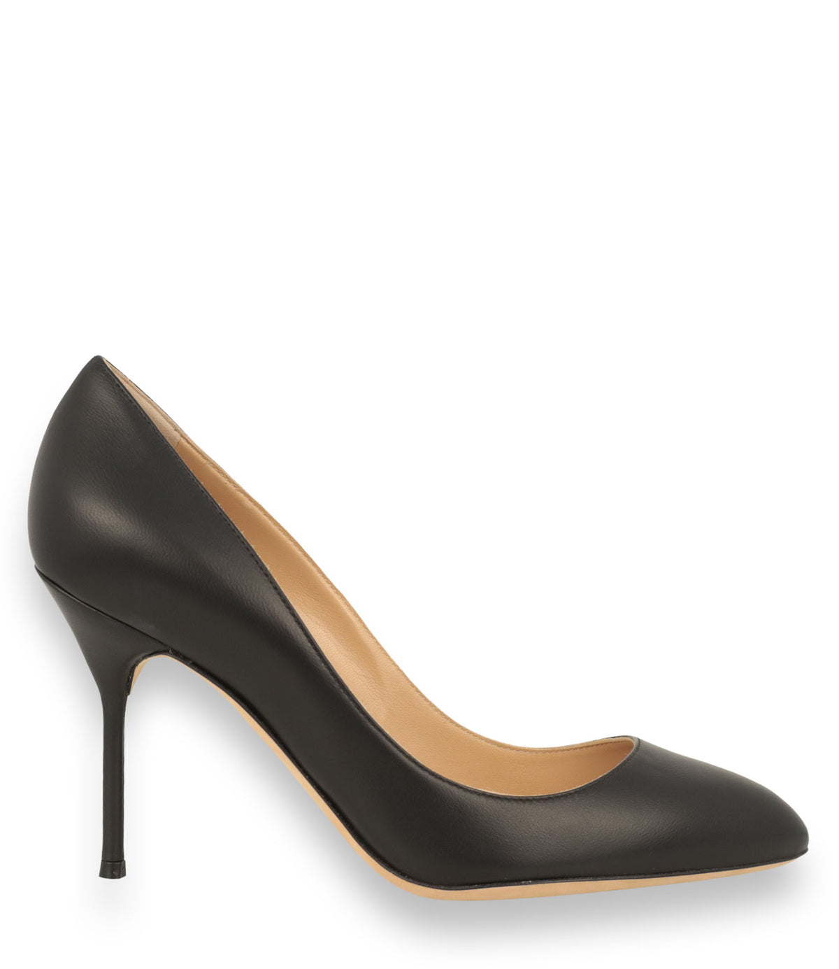 Sergio Rossi High Heels aus schwarzem Glattleder Größe 36