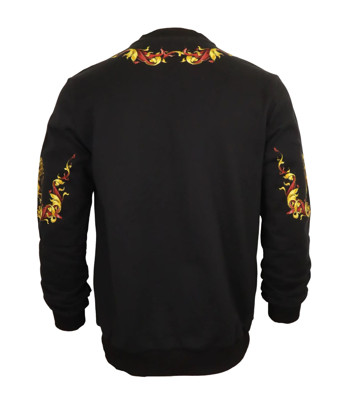Schwarzes Dolce & Gabbana Sweatshirt mit farbigem Wappenprint