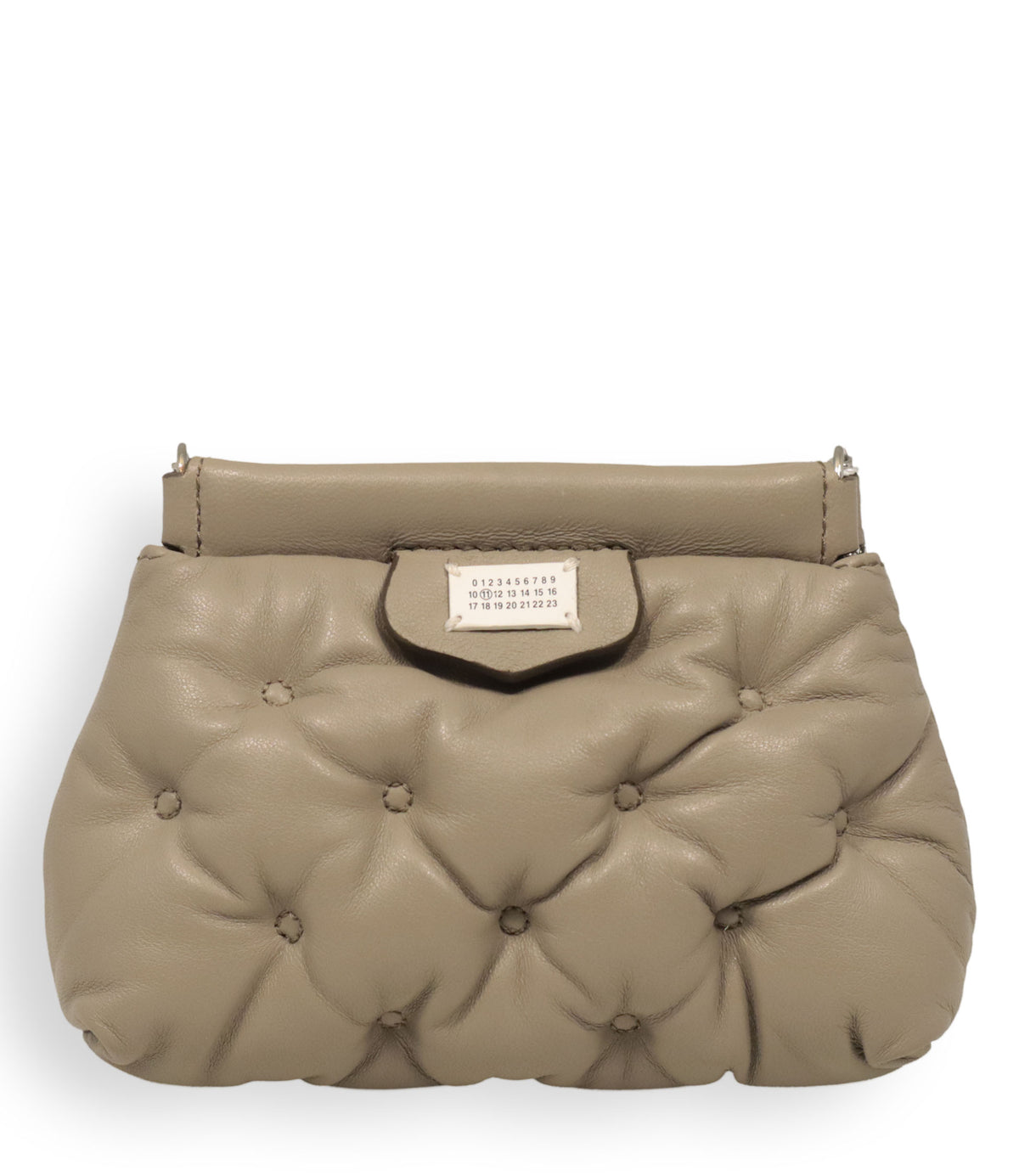 Maison Margiela Handtasche Beige gepolstert Leder Designer Tasche