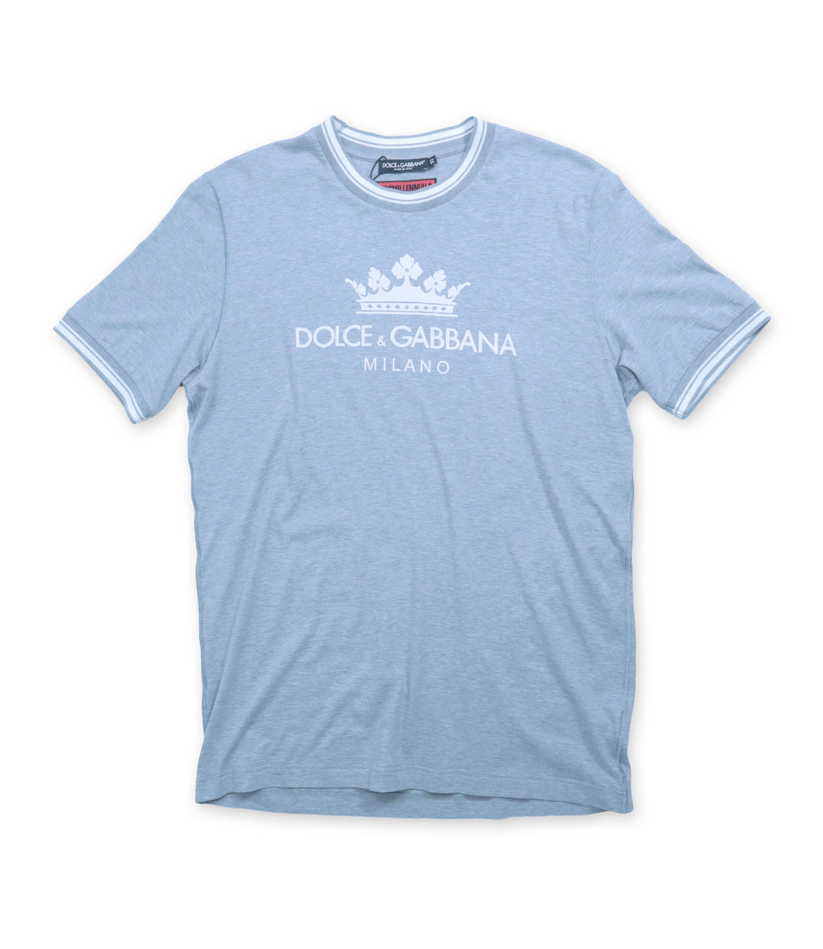 Dolce & Gabbana T-Shirt hellblau Herren IT 52 Baumwolle Dolce & Gabbana Sale
