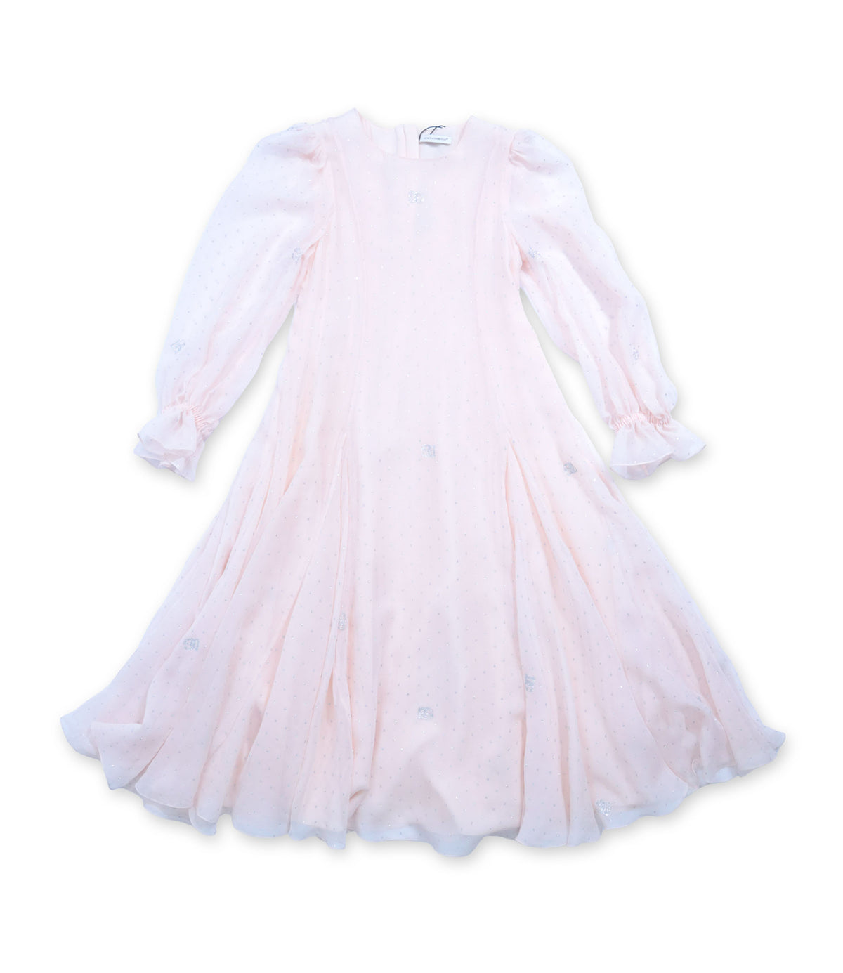 Dolce & Gabbana Seidenkleid rosa mit Glitzerdetails Größe 6 Jahre
