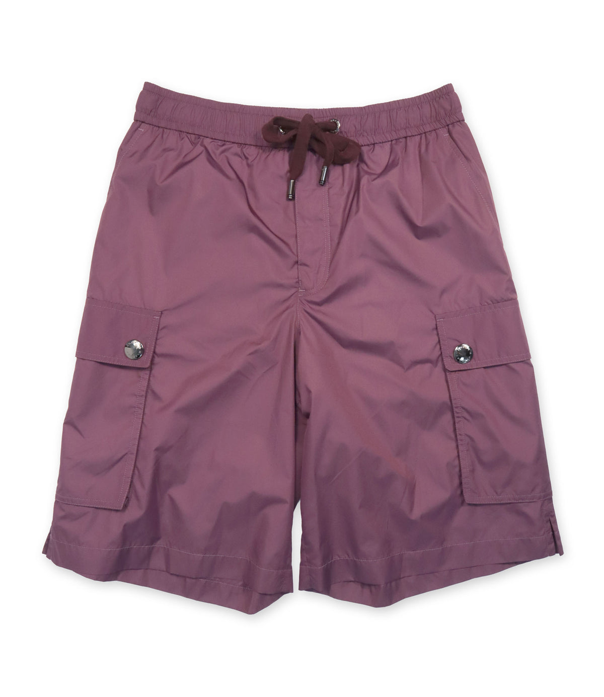 Dolce & Gabbana Badeshorts Größe 48 in Mauve aus Polyester Made in Italy mit Cargo-Taschen und Logo-Detail.