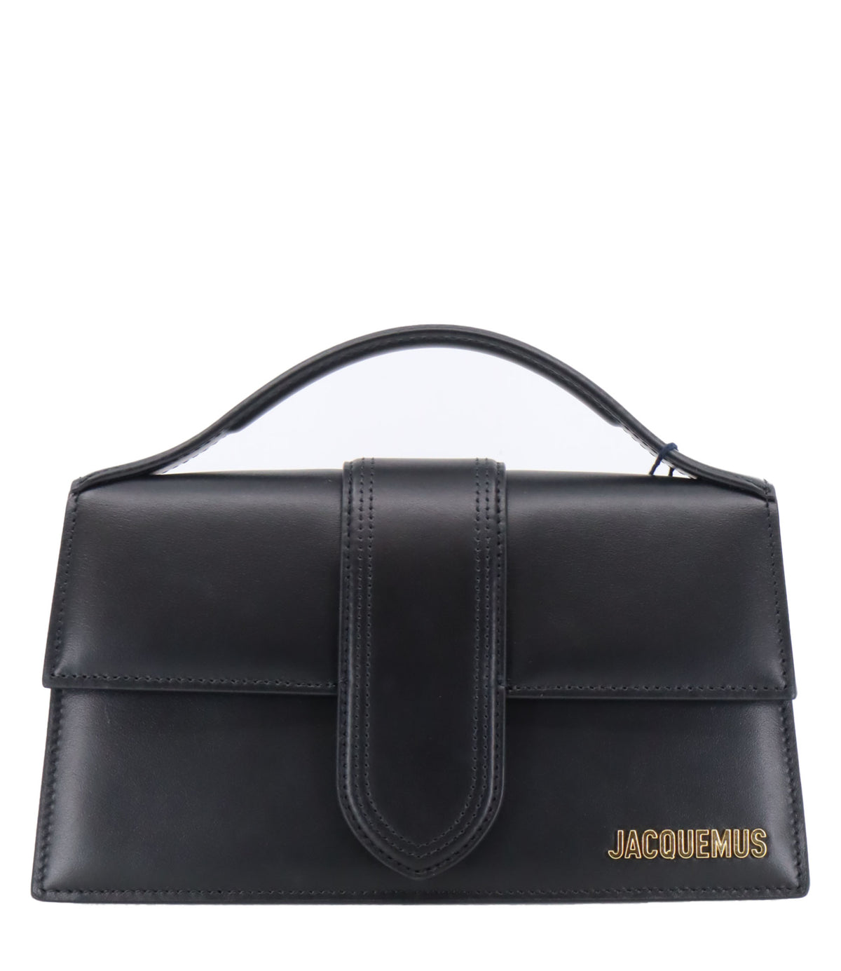 Jacquemus Handtasche Schwarz aus Glattleder mit Goldlogo