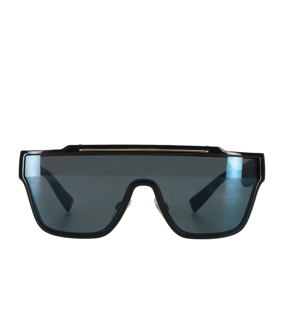 Dolce & Gabbana Sonnenbrille shield schwarz blau modern sportlich luxuriös Designer Accessoire