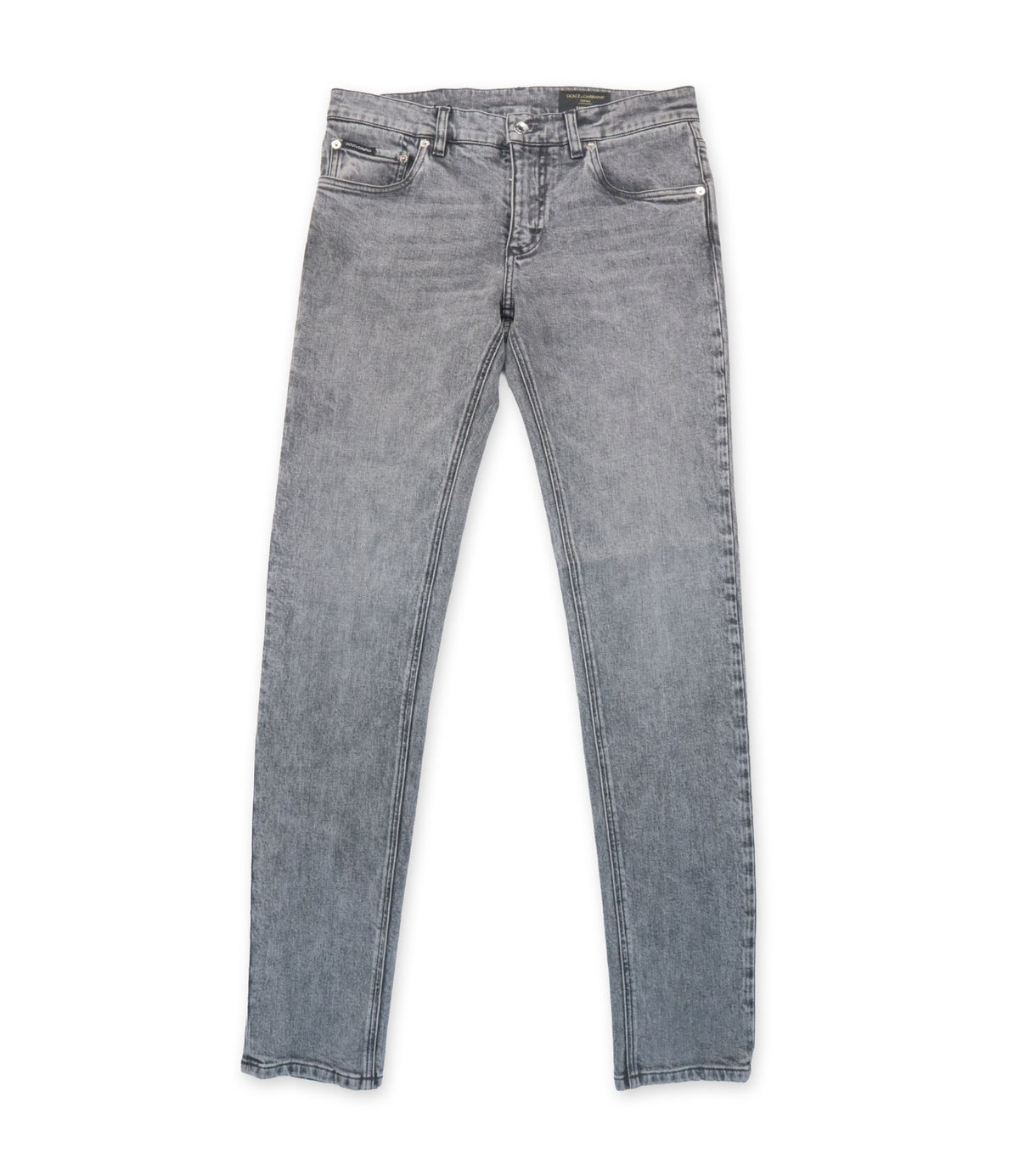 Dolce & Gabbana Jeans Größe IT 48 in grauer Waschung aus 100 % Baumwolle mit Skinny Fit aus Italien.