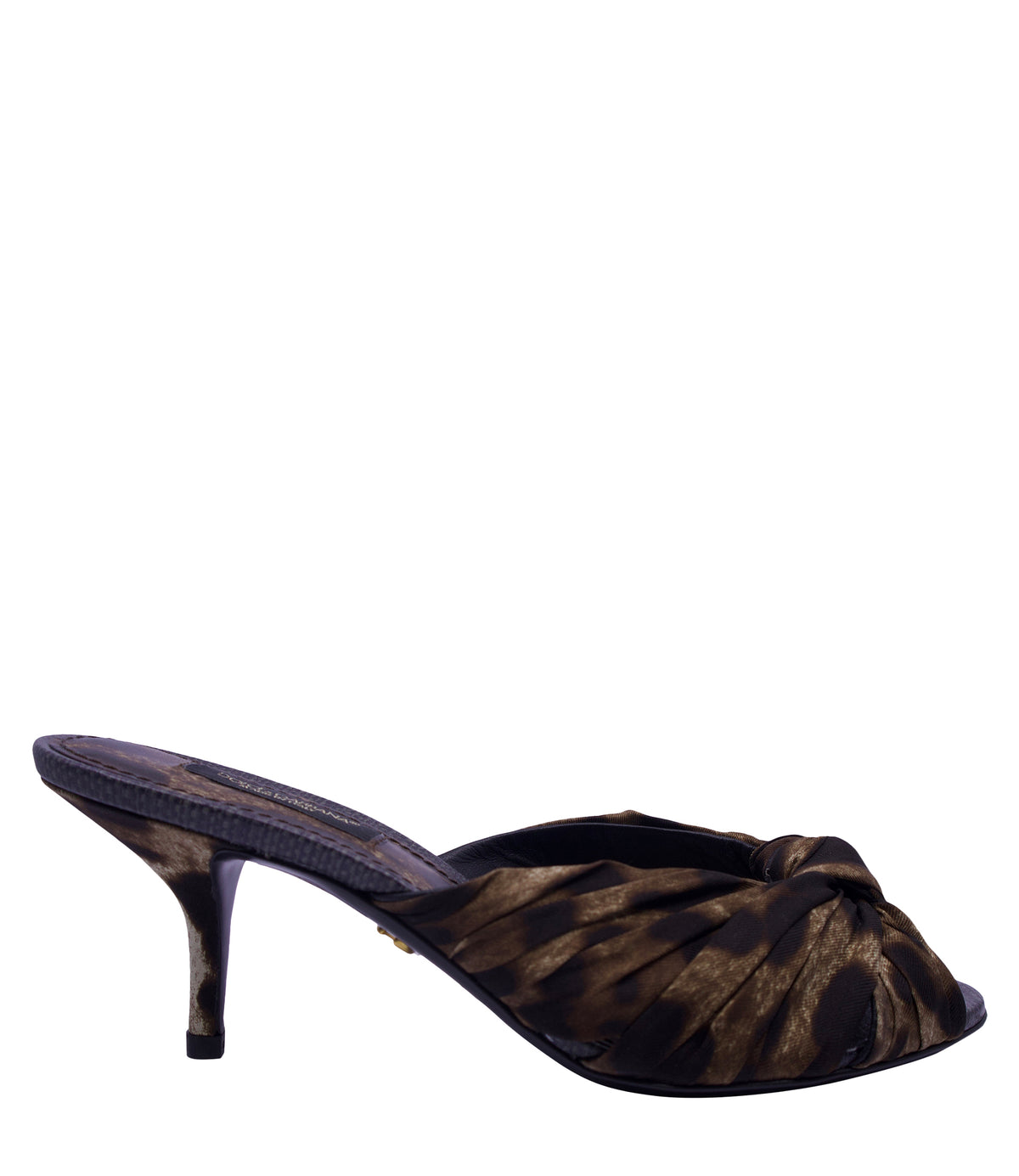 Dolce & Gabbana Sandalen Größe 36 mit Animal-Print und Kitten Heel