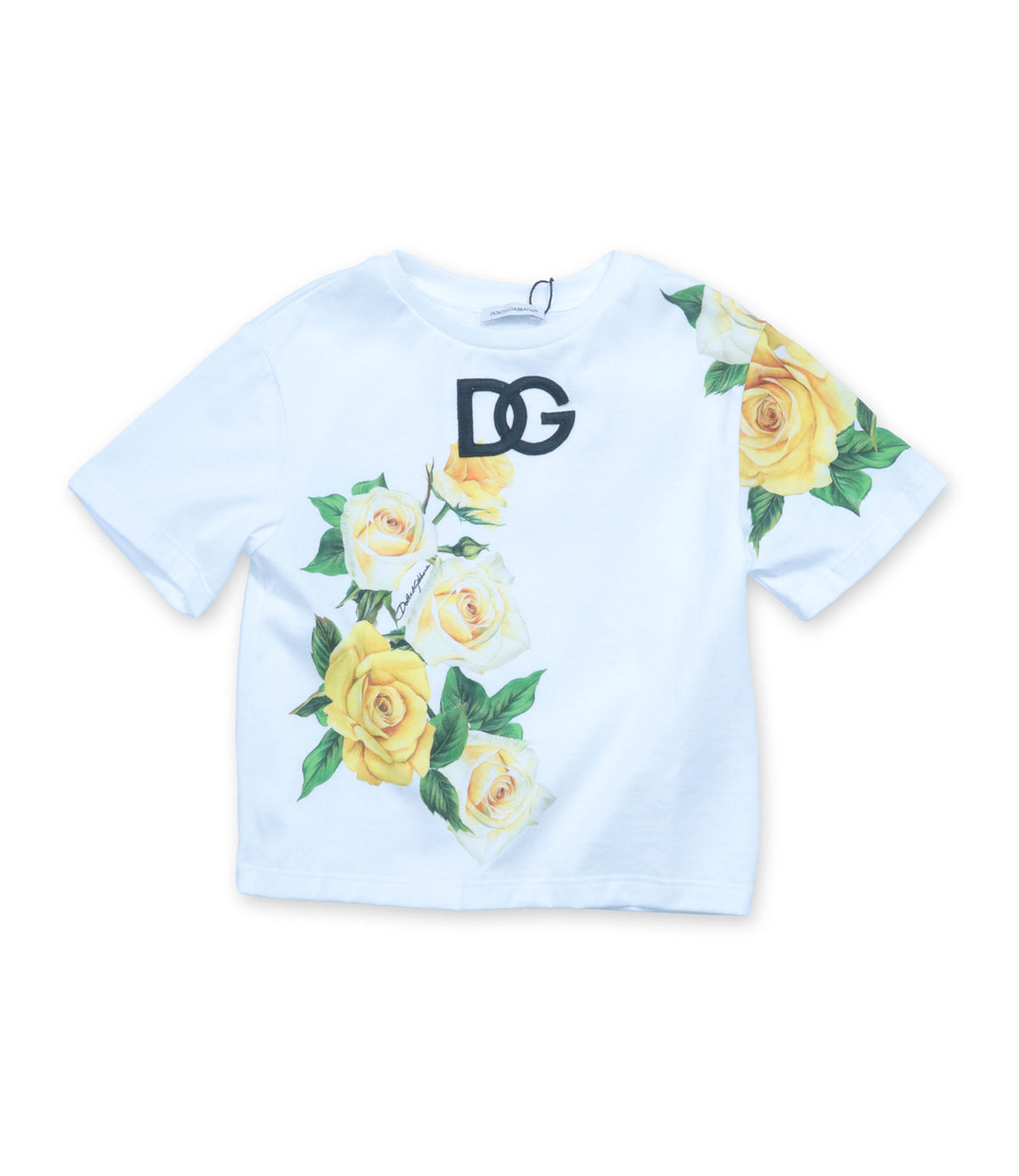 Dolce & Gabbana T-Shirt Größe 3 Jahre weiß mit Rosenprint im Dolce & Gabbana Sale