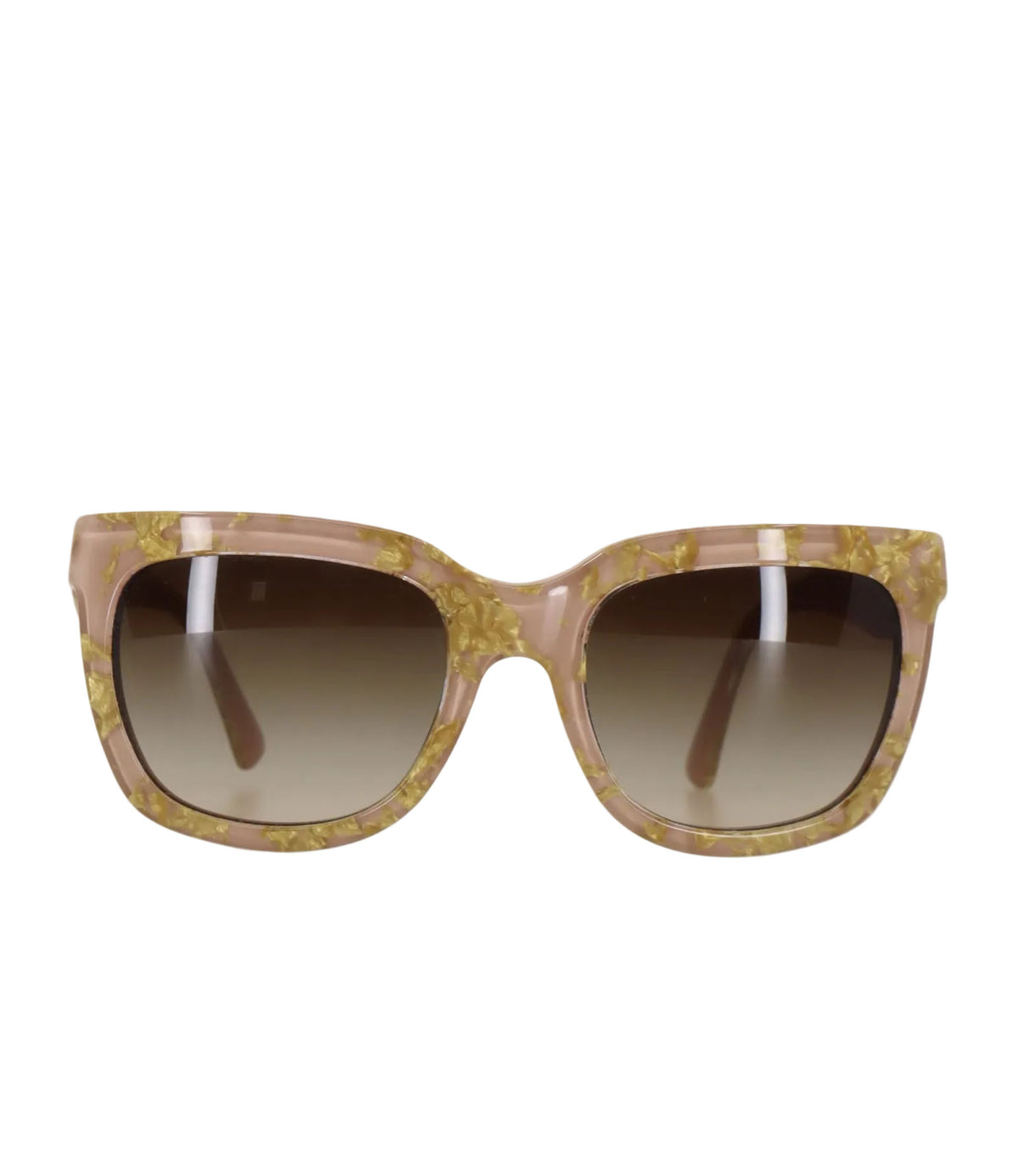 Dolce & Gabbana Sonnenbrille beige gold marmoriert elegant luxuriös Designer Accessoire