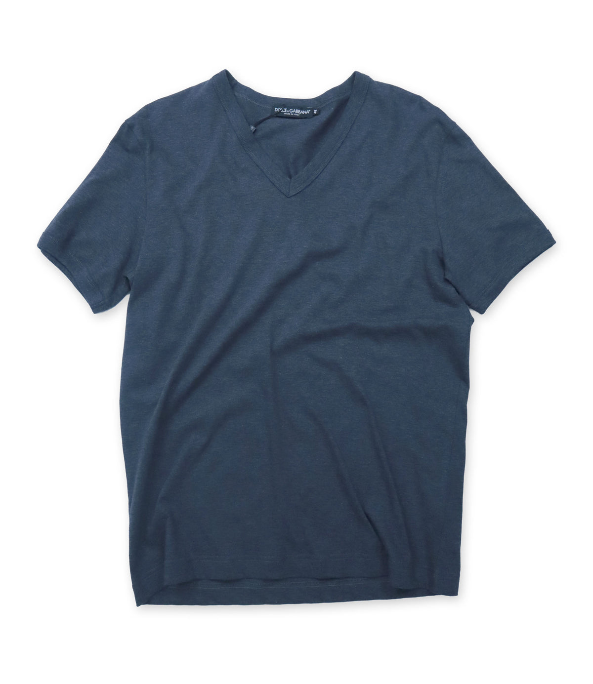 Dolce & Gabbana Herren T-Shirt dunkelblau Größe 48 aus Baumwolle
