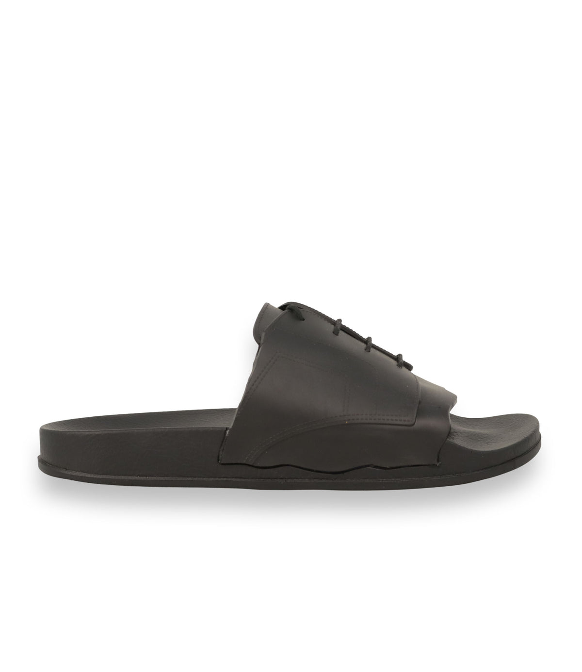 Maison Margiela schwarze Slides Herren Sandalen Größe 39 mit Schnürdetail