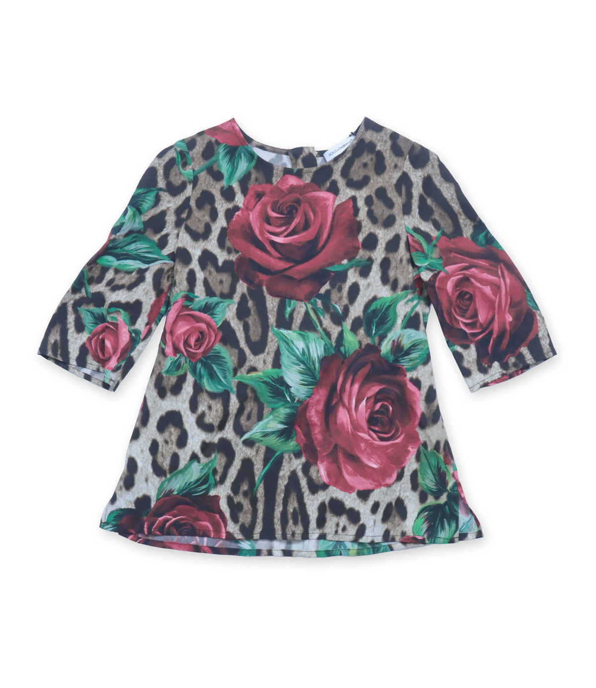 Dolce & Gabbana Top Größe 3 mit Leo- und Rosenprint aus Seide