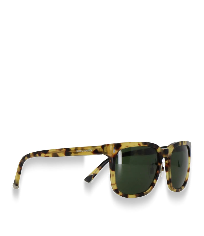 Dolce & Gabbana Sonnenbrille havana beige braun grün klassisch luxuriös Designer Accessoire