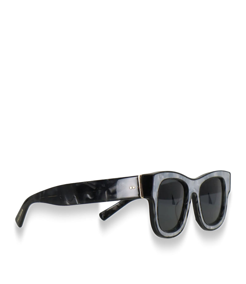 Dolce & Gabbana Sonnenbrille grau marmoriert schwarz elegant luxuriös Designer Accessoire